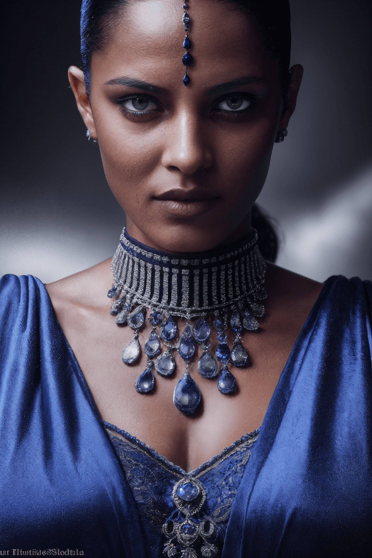 AI generated: glamour shot of queen of the damned a femme fatale, morbide, dark, very detailed, rendered in octane...