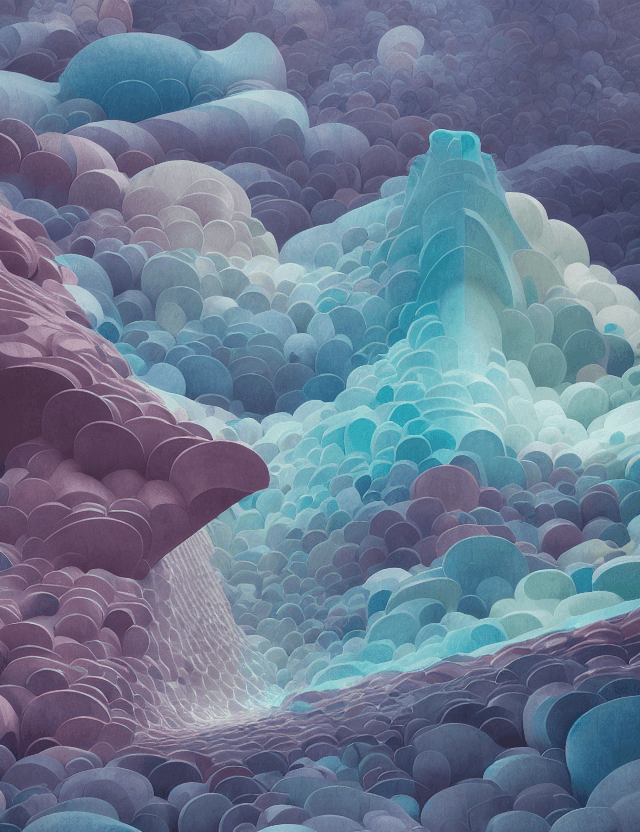 AI generated: photoscanned material of slate layers arranged in concentric formation, build the platform for abstr...
