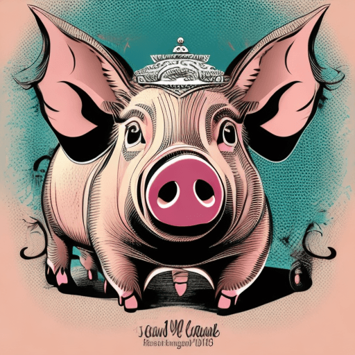 AI generated: An illustration of a pig, vector graphics, illustration, masterpiece, elaborate,16k