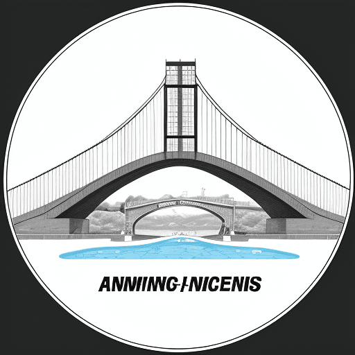 AI generated: monochrome logo for swim club drawing including the words "Ancenis Course Natation" that has to do w...