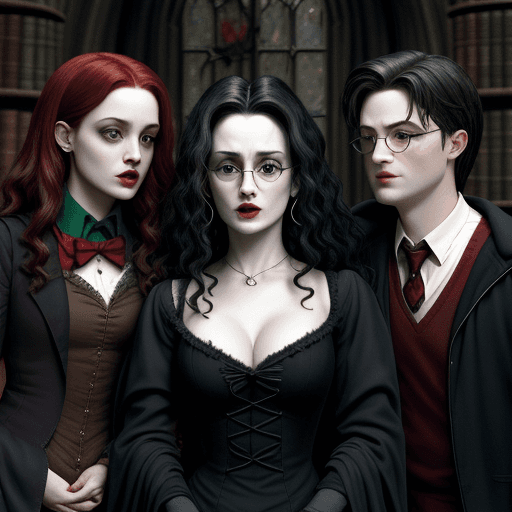 AI generated: Bella trix lestrange 
Garry potter
Juicy