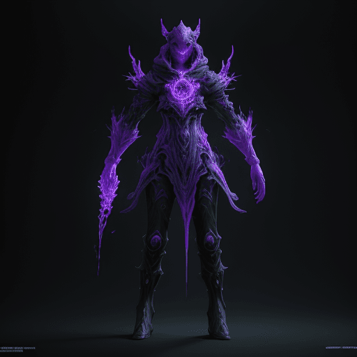 AI generated: full body shot, void arcanist::5 hyper detailed, volumetric lighting, fantasy art::4 octane render::...