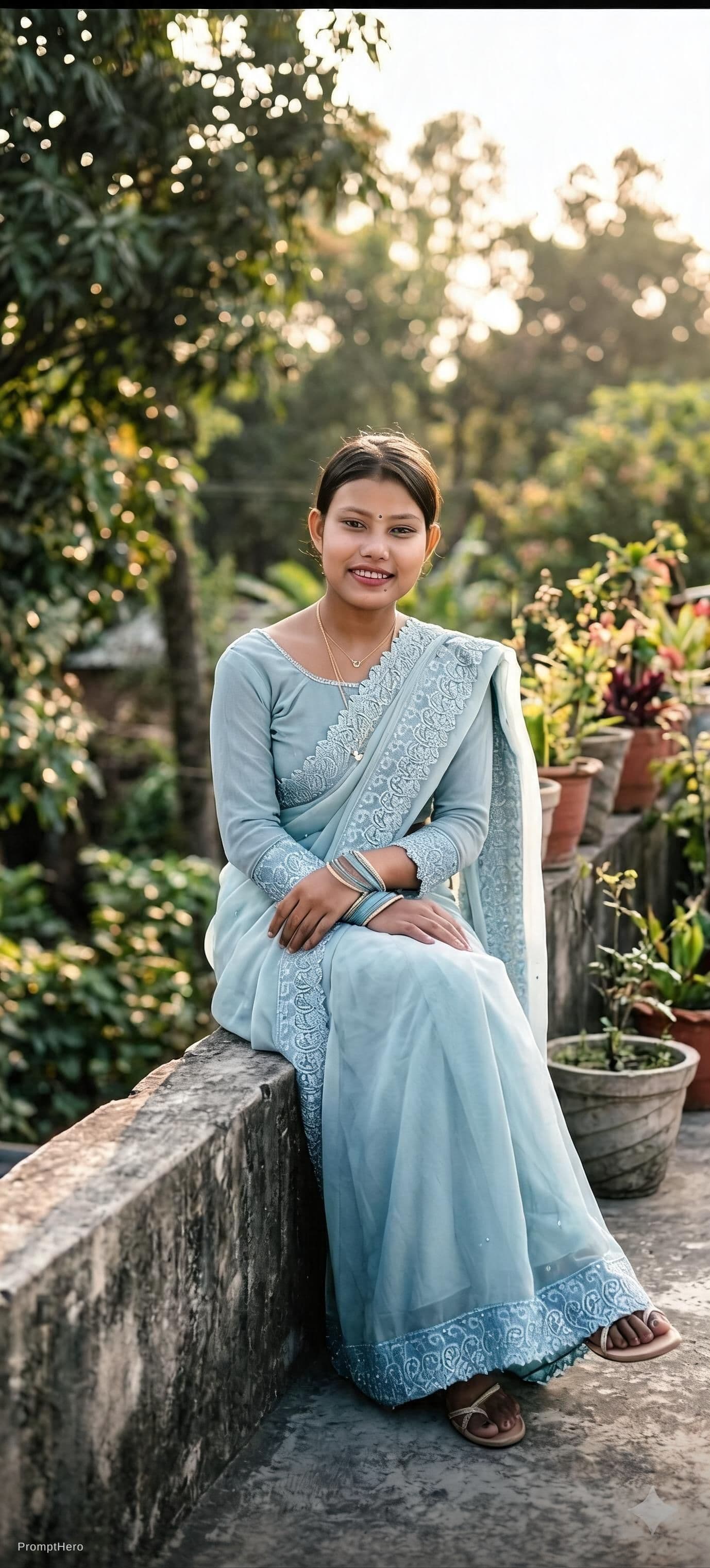 AI generated: A beautiful girl full body