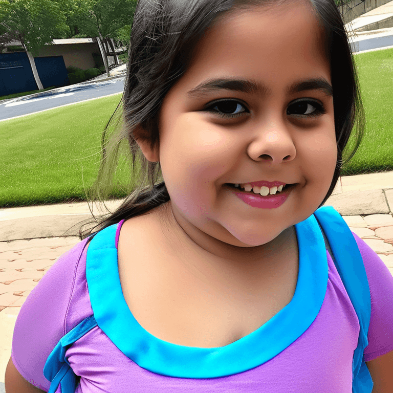 AI generated: ((1 girl, elementary school girl, cute, short, very chubby, very fat, heavyset, morbidly obese littl...
