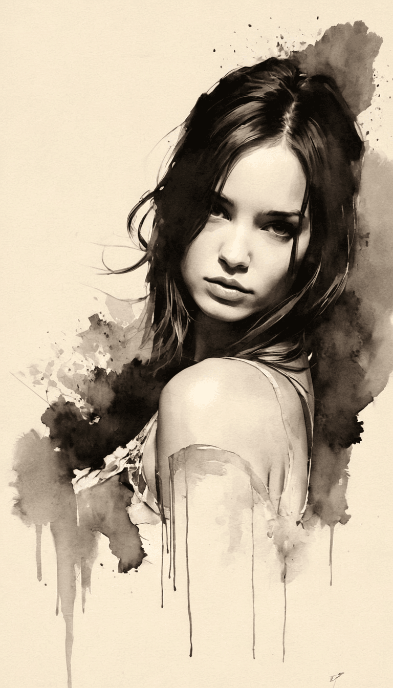 AI generated: black and white photography, fashion editorial, highly detailed photo, fashion photography, old pape...