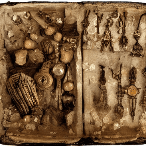 AI generated: artifacts imbued with magical powers, each with its own story --niji 6