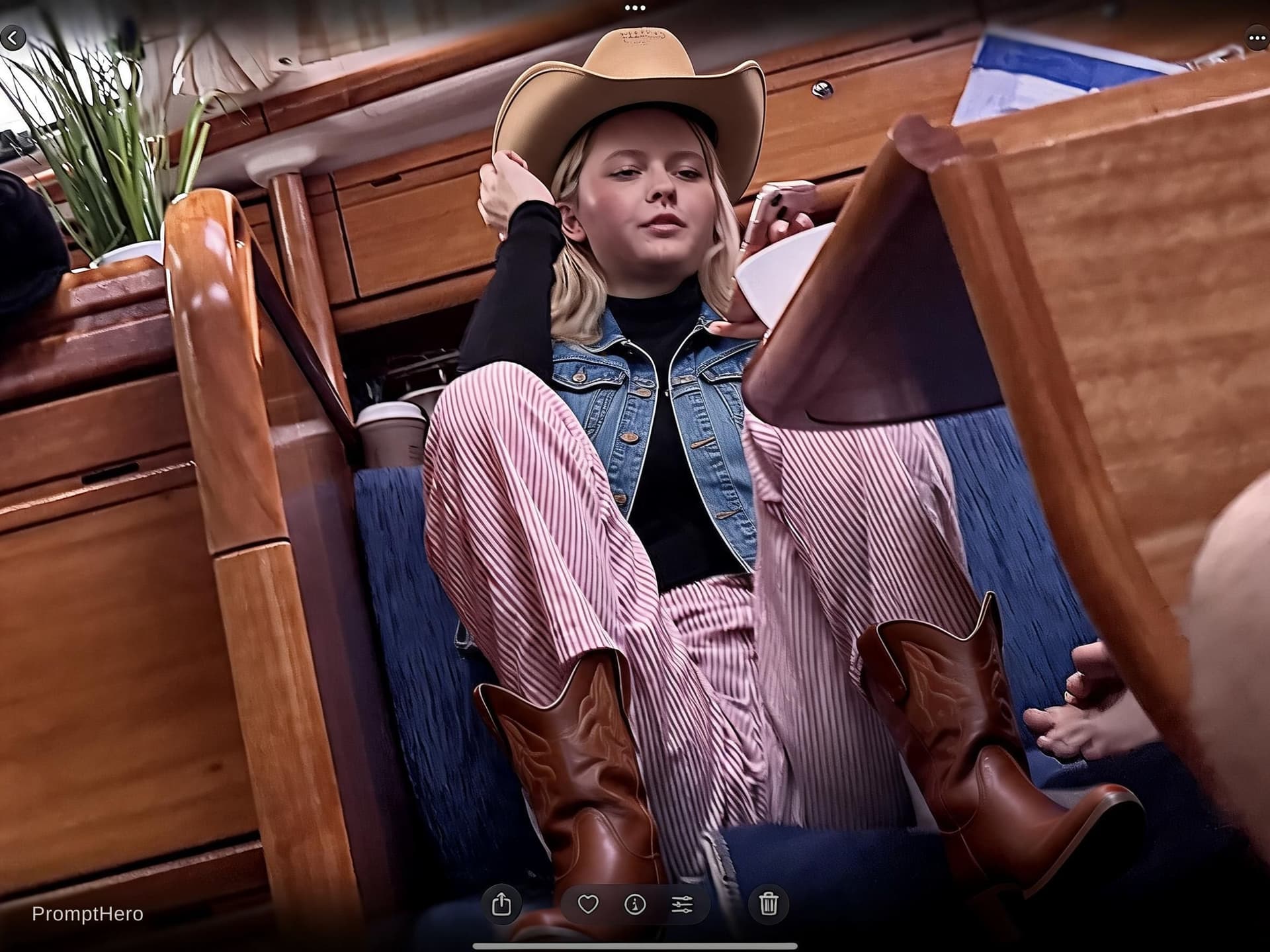 AI generated: Cowgirl 