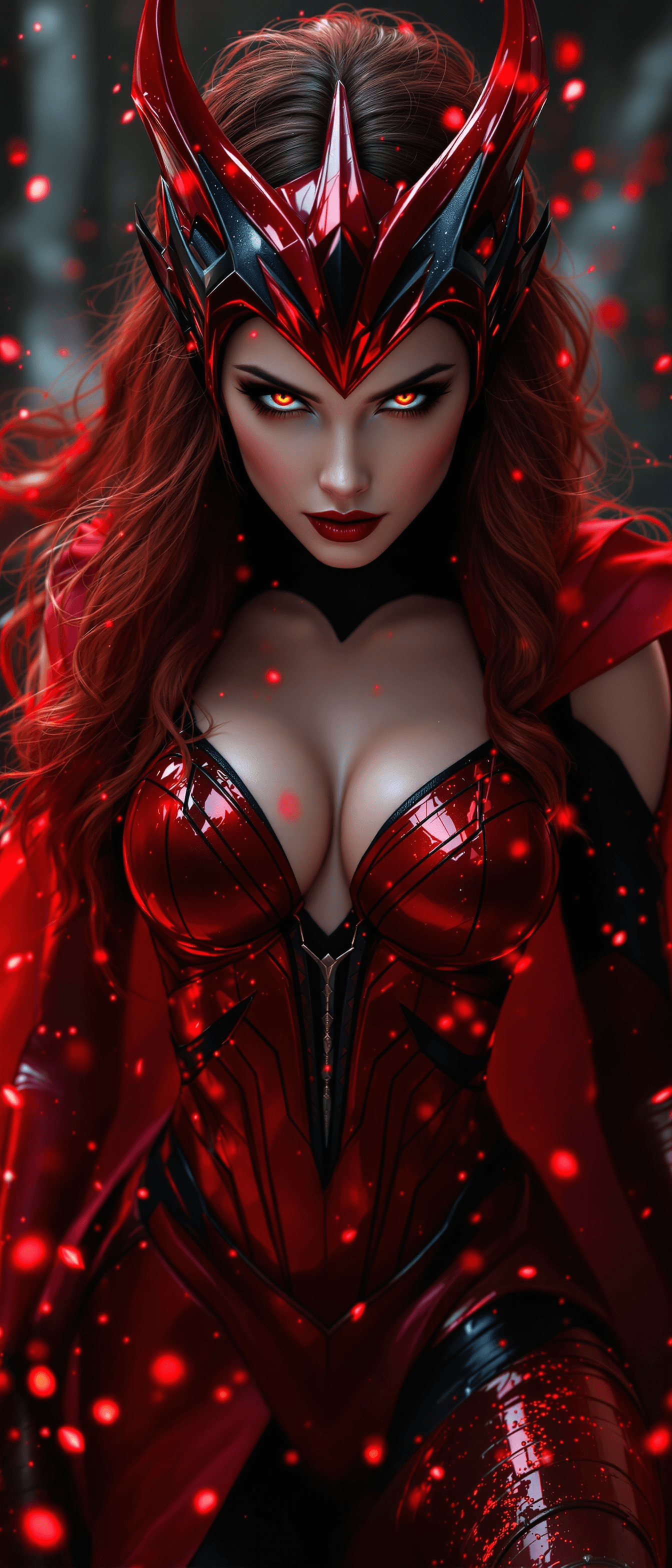 AI generated: Transform to extreme vivid fantasy realism style art, ultra-detailed masterpiece, depiction of Scarl...