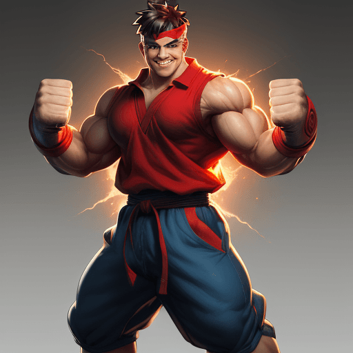 AI generated: High resolution character design from young electricist | full body | smiling | left hand thumb up |...