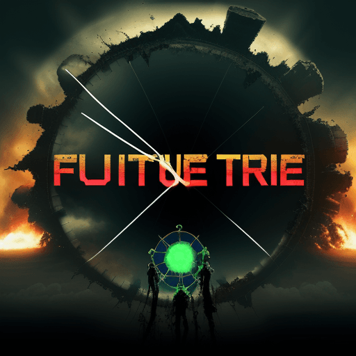 AI generated: nuclear and time, destroyed the environment, the new cifi-future opposite