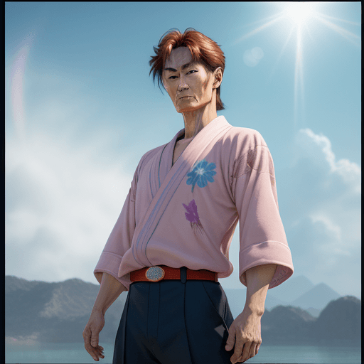 AI generated: hanzawa, conan style, young man, pastel colors, sunshine, colorful, detailed rendering, insanely int...