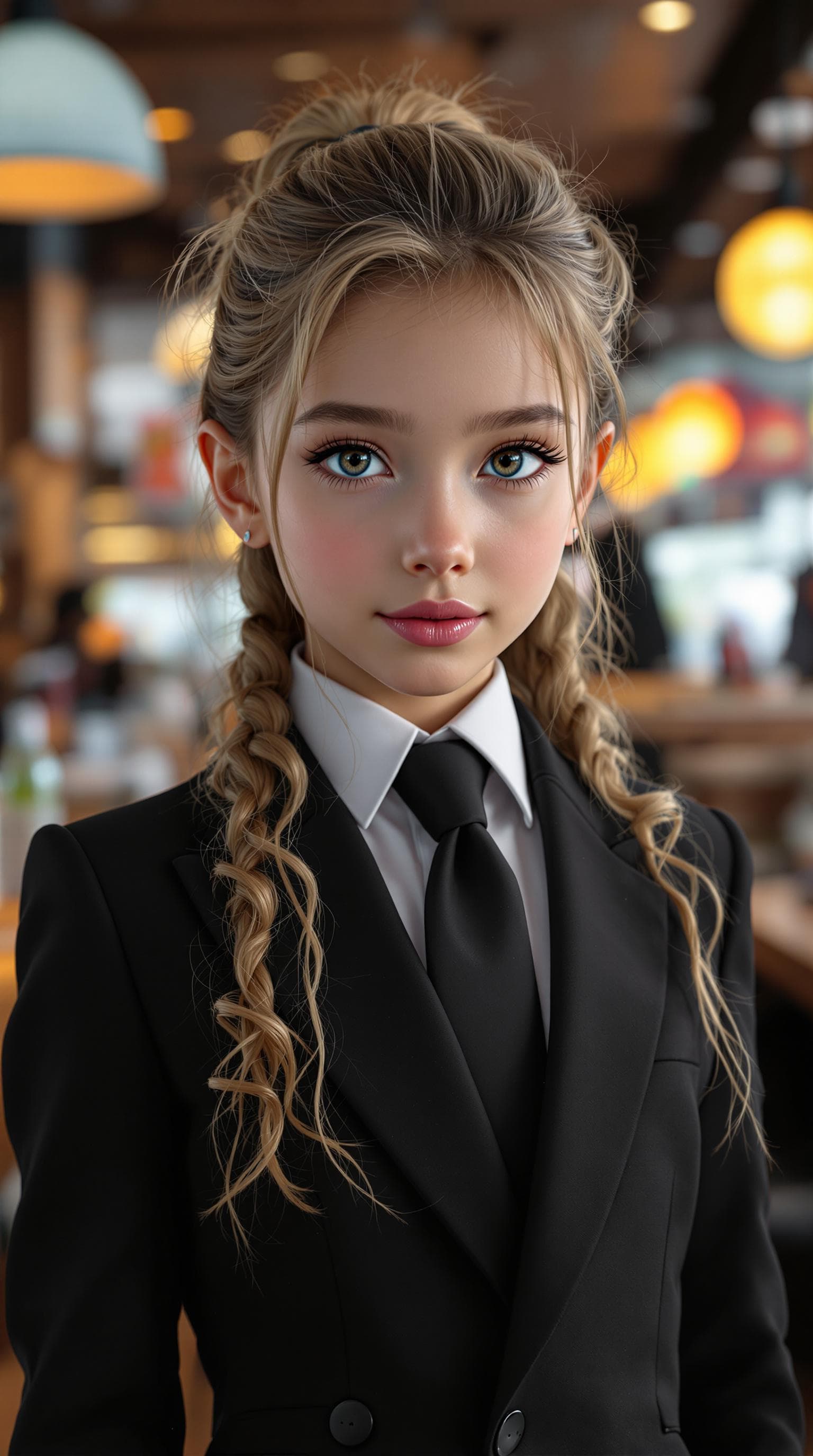 AI generated: a professional photo of a exceptionally beautiful girl in the world (age 7), (seven year old) U.S.A ...