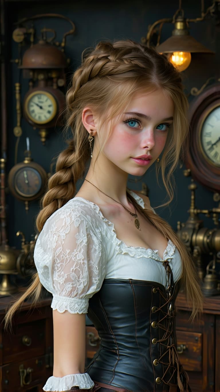 AI generated: A professional photo of the most beautiful 24 year old girl in the world, highly detailed and futuri...