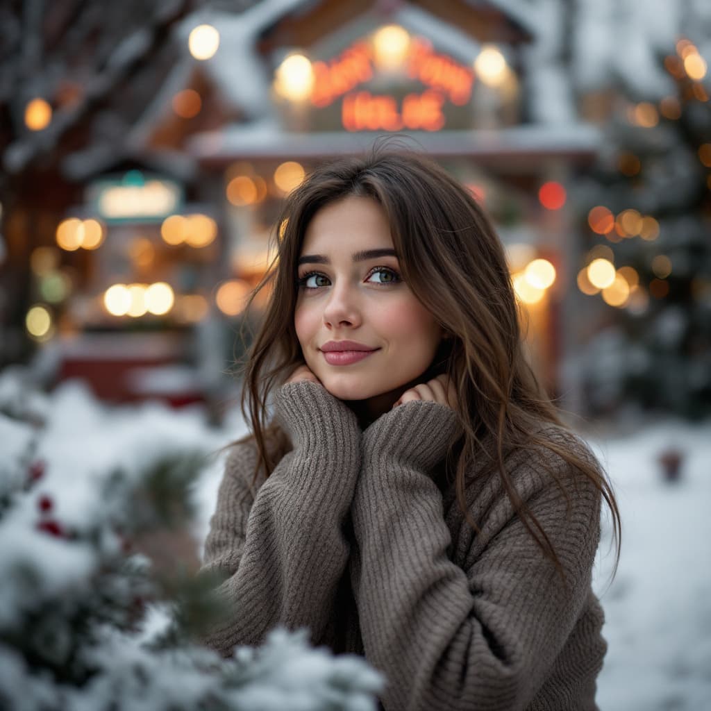AI generated: realistic image . Use a Hasselblad camera with a 85mm lens at F 1.2 aperture setting to blur the bac...