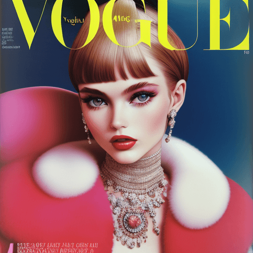 AI generated: high fashion, vogue, 1967
