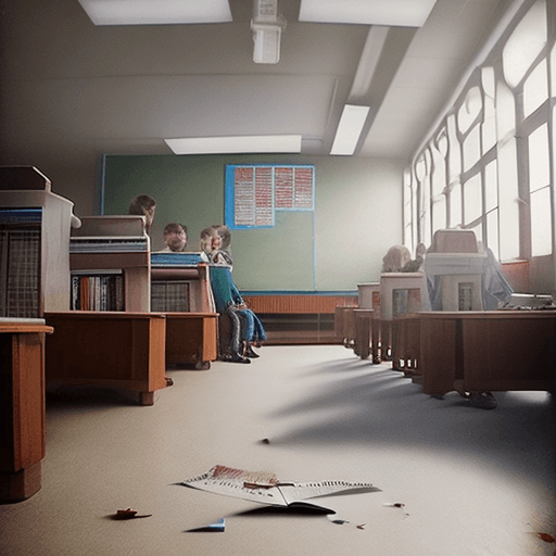 AI generated: Nice photography ,realistic, 1 september in russia, school, cinematic photo, atmosphere