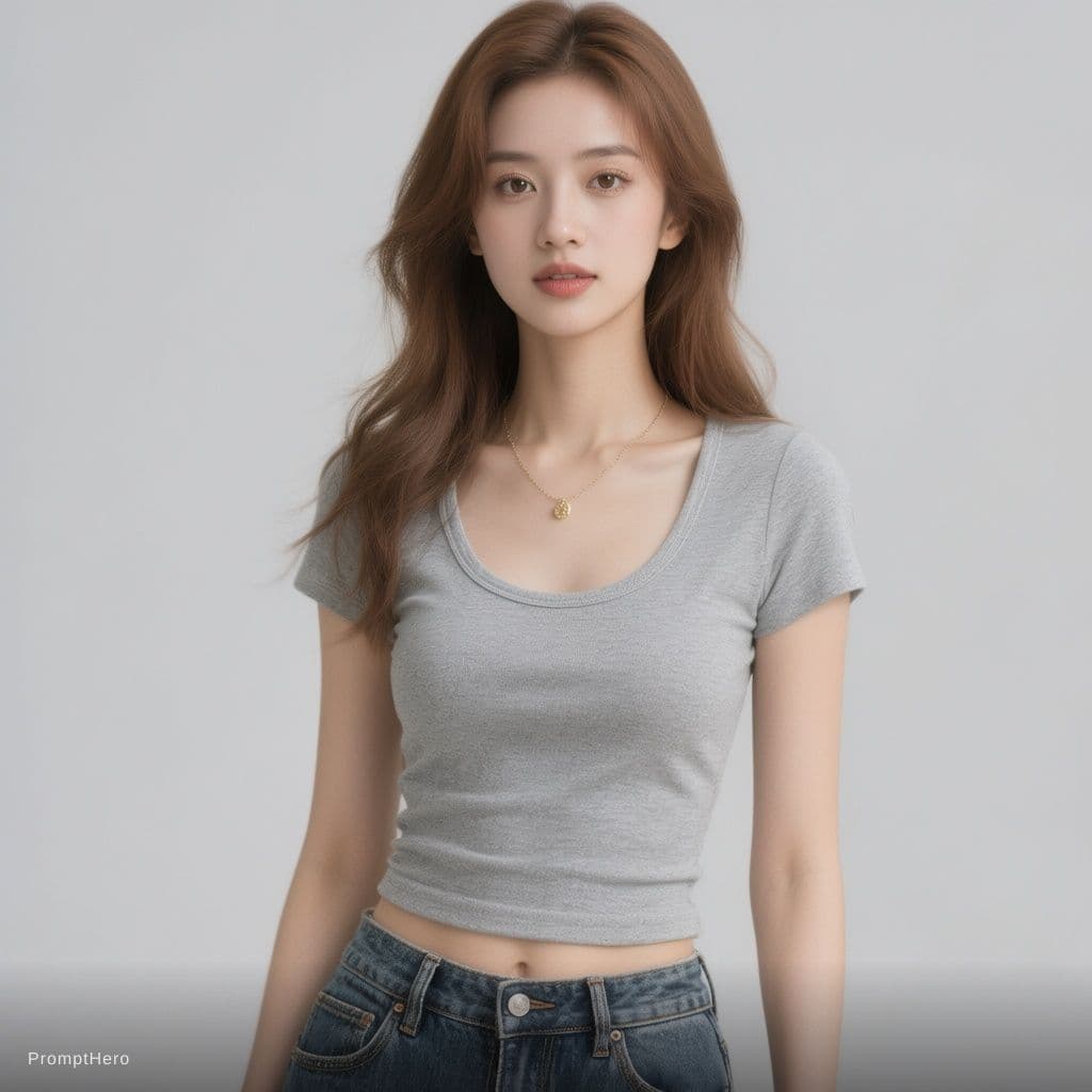 AI generated: Girl tube top