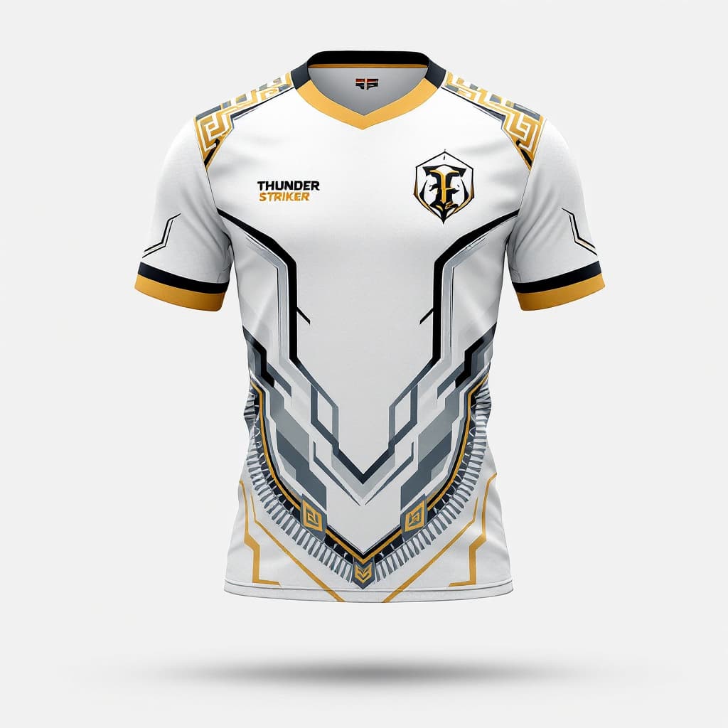 AI generated: Create a image in detailed design concept for a sports jersey based on the following specifications:...