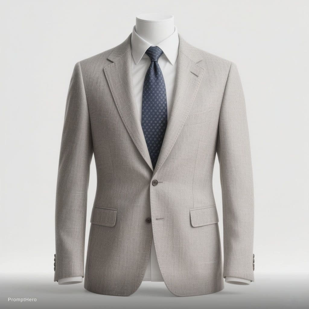 AI generated: Hyper-realistic premium clothing product photography, full garment on invisible ghost mannequin, pur...
