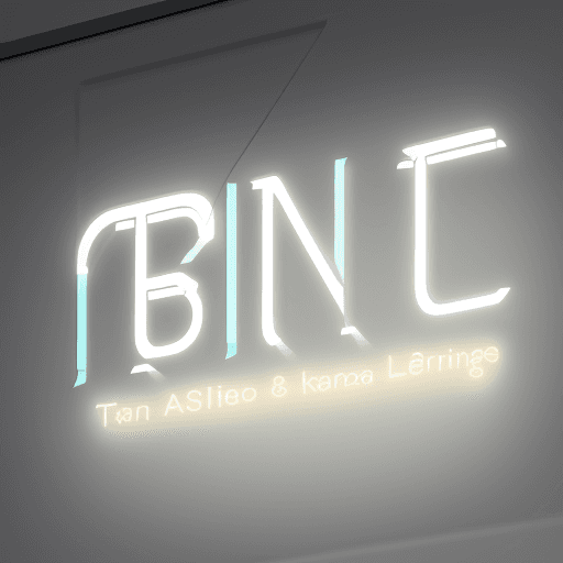 AI generated: create a logo for the business Tampa Smart Lighting using LEDs to write the name