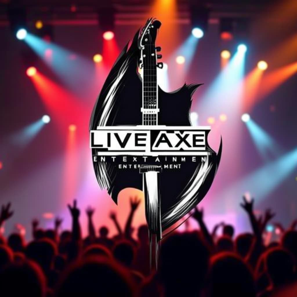 AI generated: I love this logo I created but i would like more acurate detail if the guuitar stock and head, pleas...