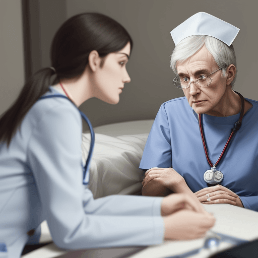 AI generated: Photo of the Importance of nursing ethics in dealing with psychiatric patients.