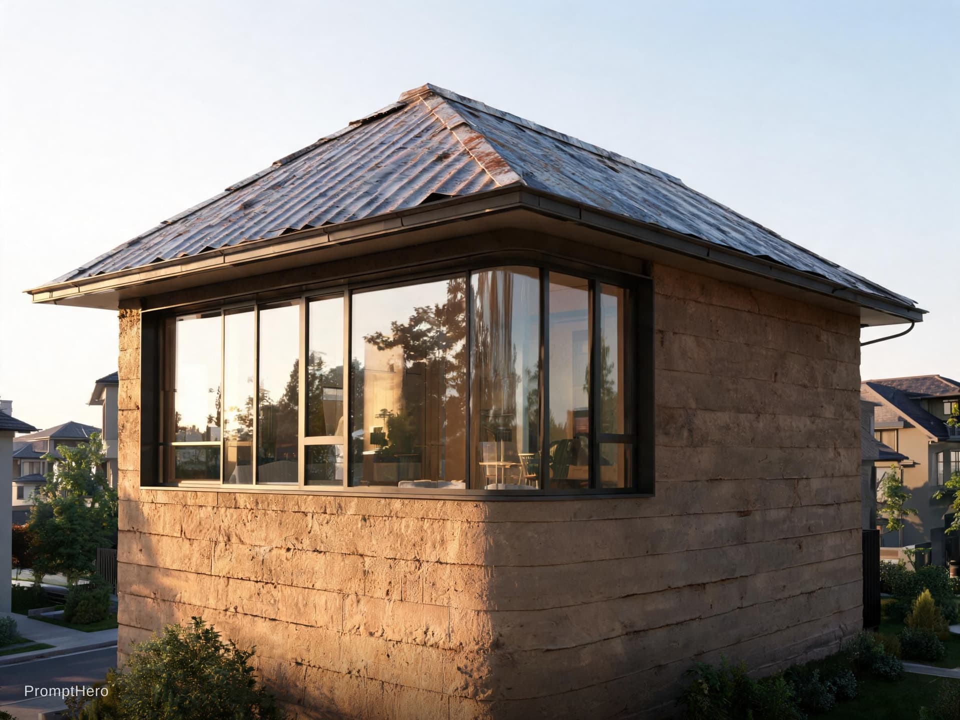 AI generated: based strictly on the provided physical model shape Ultra-realistic 3D architectural rendering based...