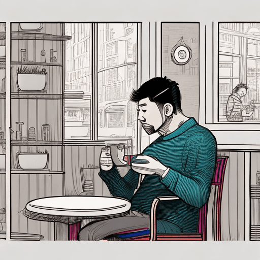 AI generated: Subject: A man explaining a website to a client
Medium: UHD drawing, pen and ink
Style: Realistic, v...