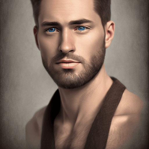 AI generated: hyper realistic portrait of a american man, front, face, about 30 years old, 4k