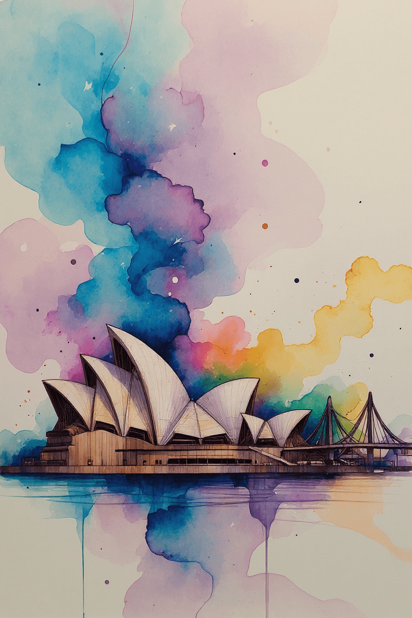 AI generated: rough unfinished hand-painted alcohol ink wash art style, wet-on-wet diffusion bloom sketch, simple ...