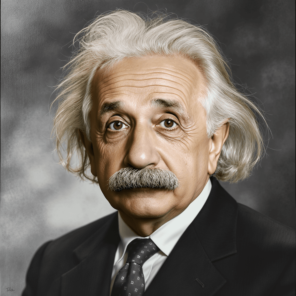 AI generated: [Image Type: Ultra-realistic photograph / Highly detailed digital painting] of Albert Einstein.

F...