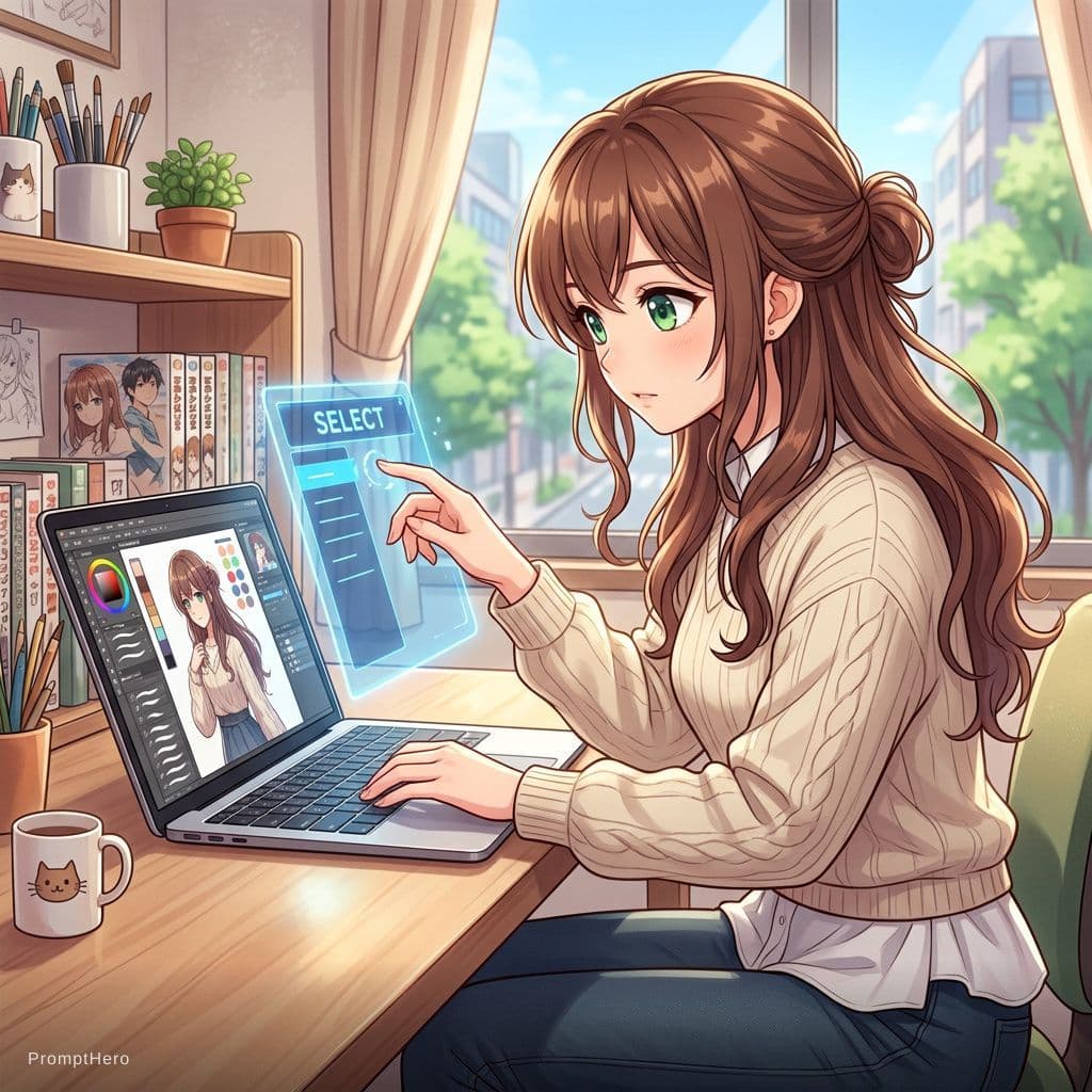 AI generated: Step 02：Select  
Step 02：Copy Prompt
Step 02: Paste prompt
Step 03: Preset :Anime
Step 04：Generate
