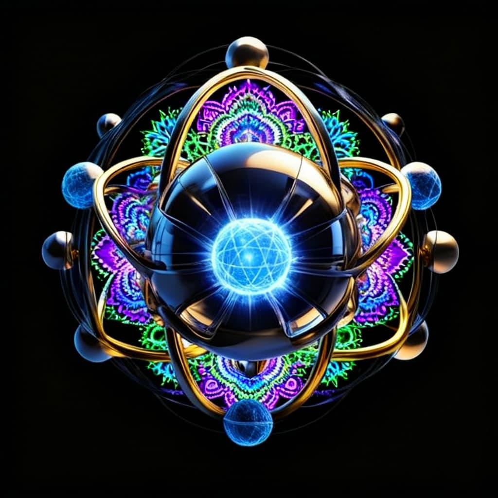 AI generated: The beauty of color and shape. The design of infinity beyond infinity, wrapped in infinity. Blend th...
