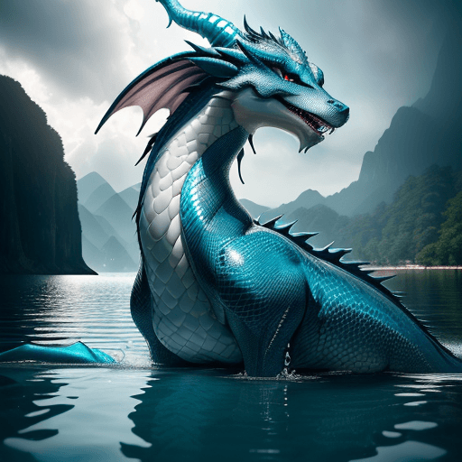 AI generated: ultra realistic photograph of a stunning anthropomorphic femdragon beautiful gorgeous, in swimwear, ...