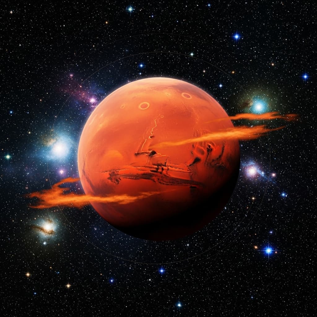 AI generated: the red planet is in the universe