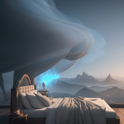 AI generated:  the realm of the Air, magical winds environment, spirits of the air and wind floating around, with ...