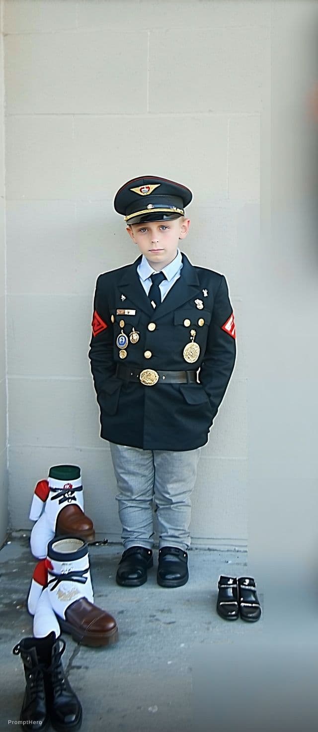 AI generated: put him in a nazie world war 2 outfit