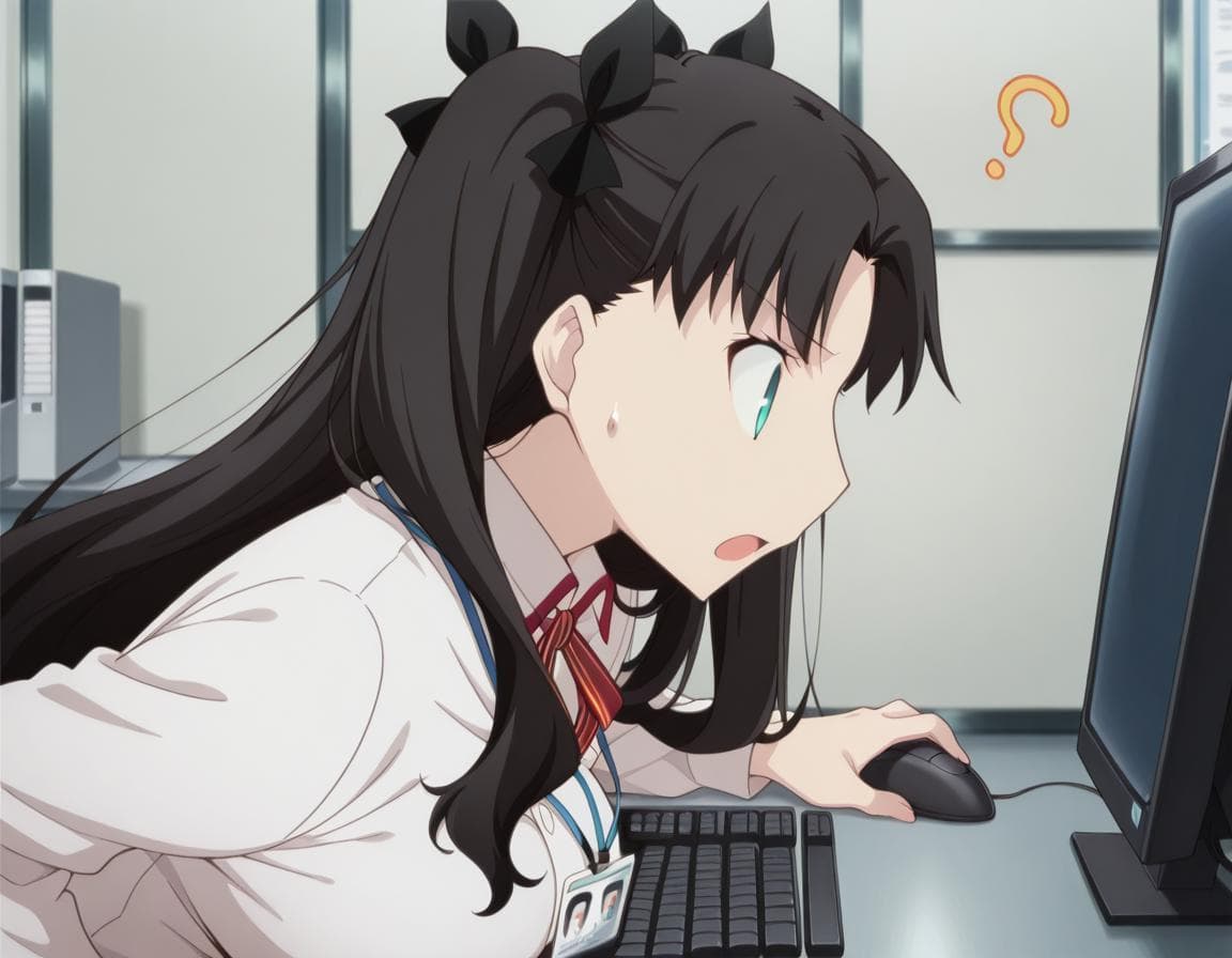 Tawawa on Monday (Getsuyoubi no Tawawa) (月曜日のたわわ) #68 / Office Lady Computer Keyboard