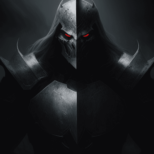 AI generated: wallpaper portrait of a legendary ghost knight, powerful, invincible, unstoppable, brutal, epic comp...