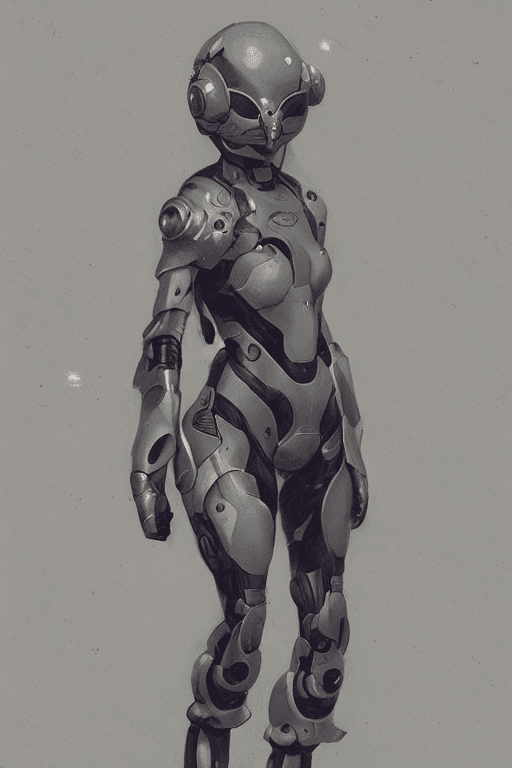 AI generated: Hyper realistic painting of a beautiful girl in an EVA plugsuit, hyper detailed, anime, by greg rutk...