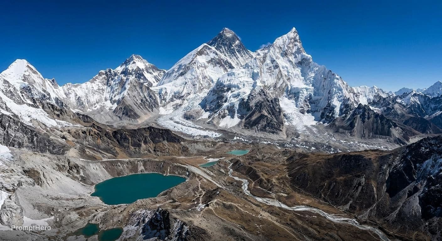 AI generated: A beautiful mountain 