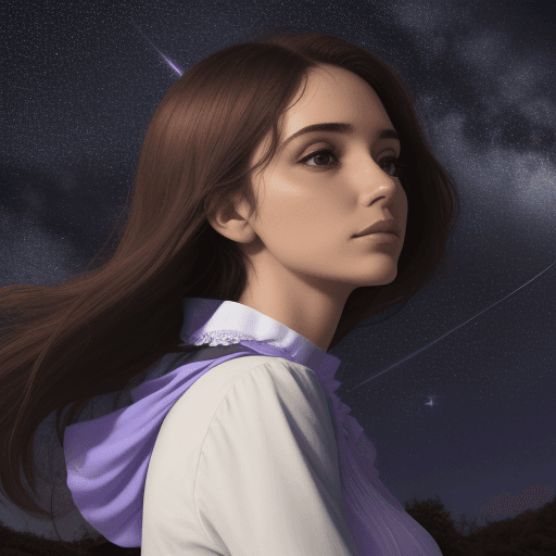 AI generated: una persona mirando las estrellas