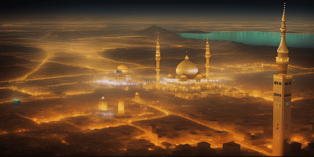AI generated: The city of the Messenger of Allah


