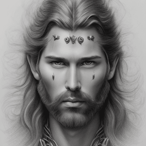 AI generated: Sketchbook Style, Sketch book, Boris Vallejo style, hand-drawn, dark, gritty, realistic sketch on ye...
