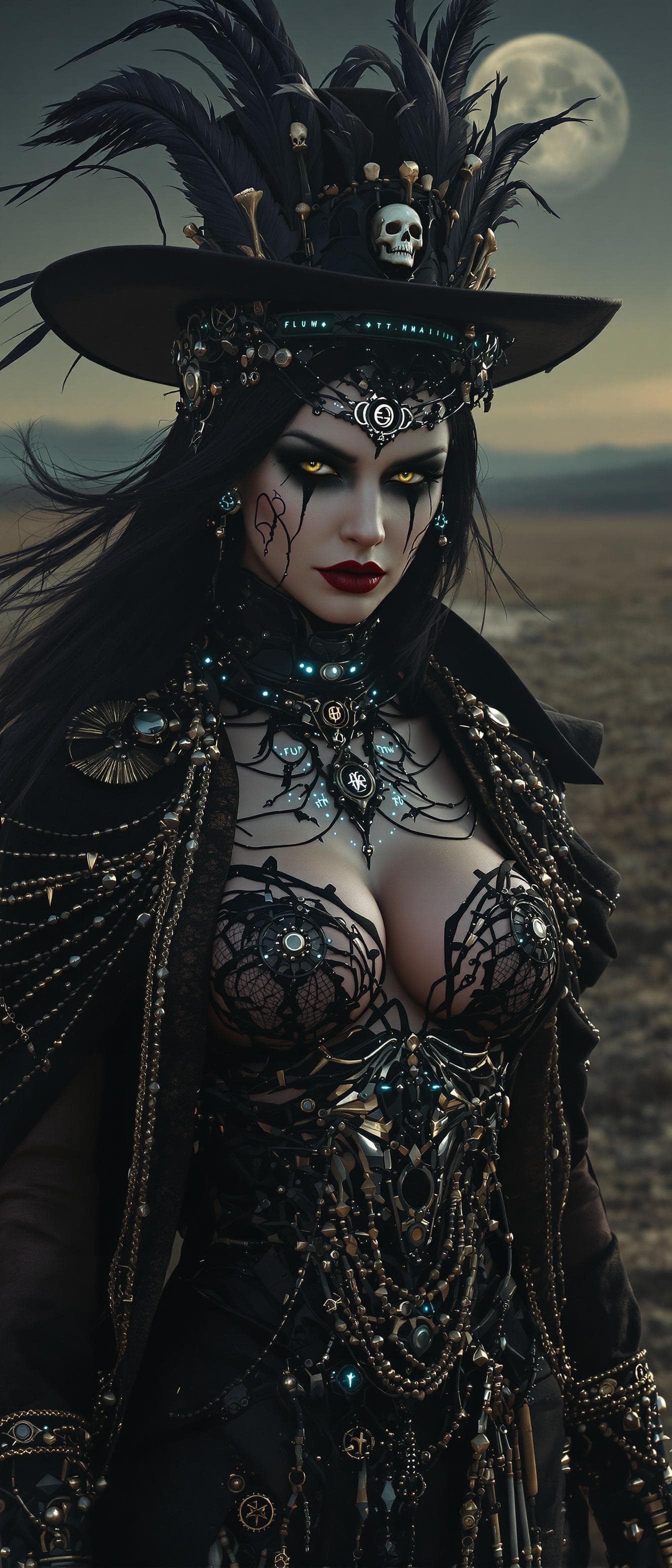 AI generated: High Noon of the Cyber Shaman: The Gothic Maiden's Reckoning

Amidst the desolate expanse of a neo-w...