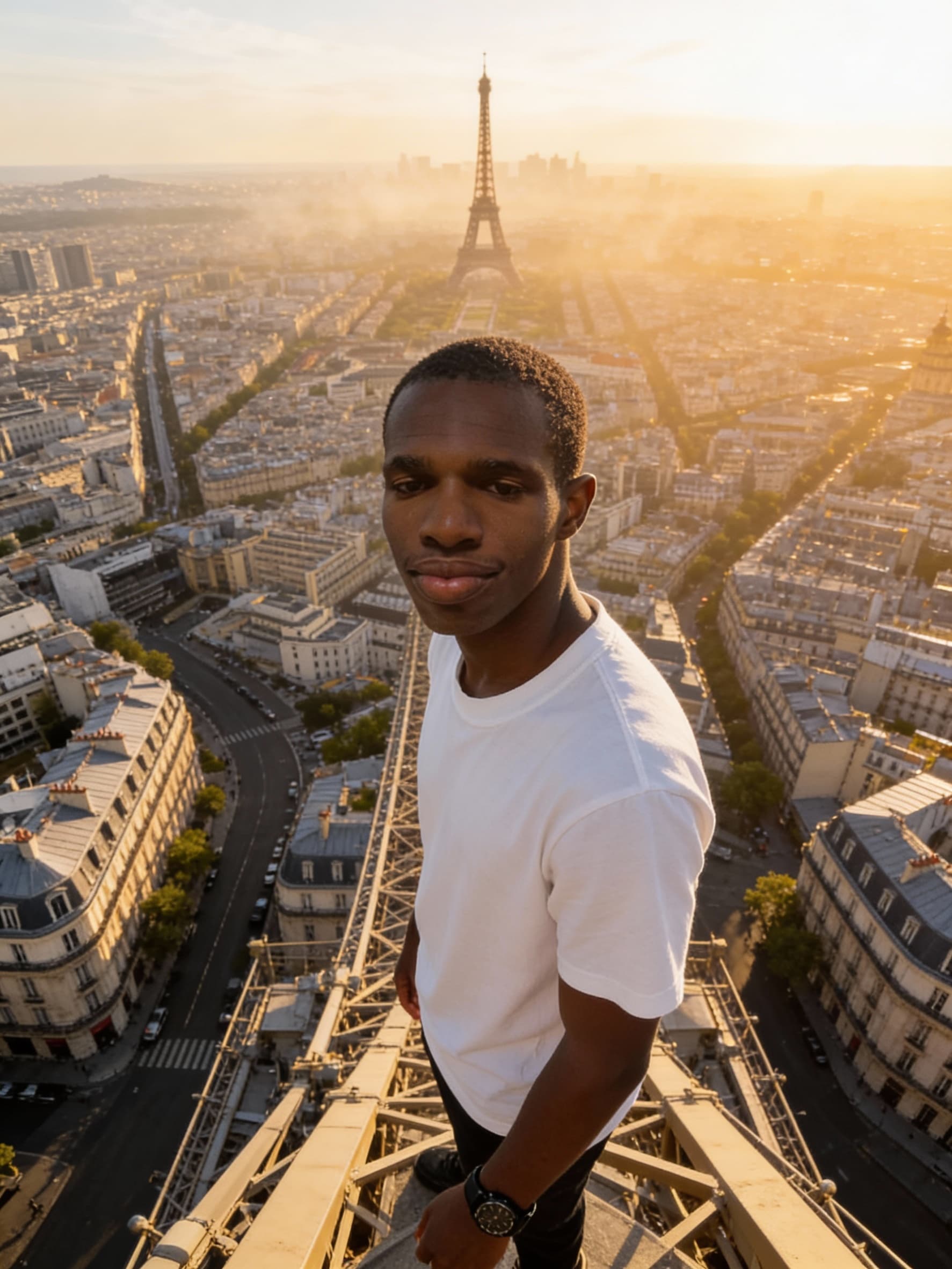 AI generated: A hyper-realistic cinematic image, uploaded image a picture of the young man, 1m72, 17 old years do ...