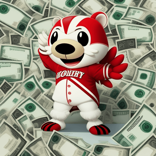AI generated: Mascot , money, 