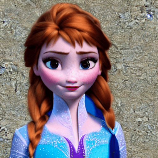 AI generated: Anna, frozen, very detailed work