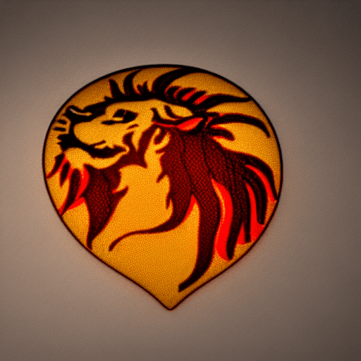 AI generated: Red lion ,4k,HD details