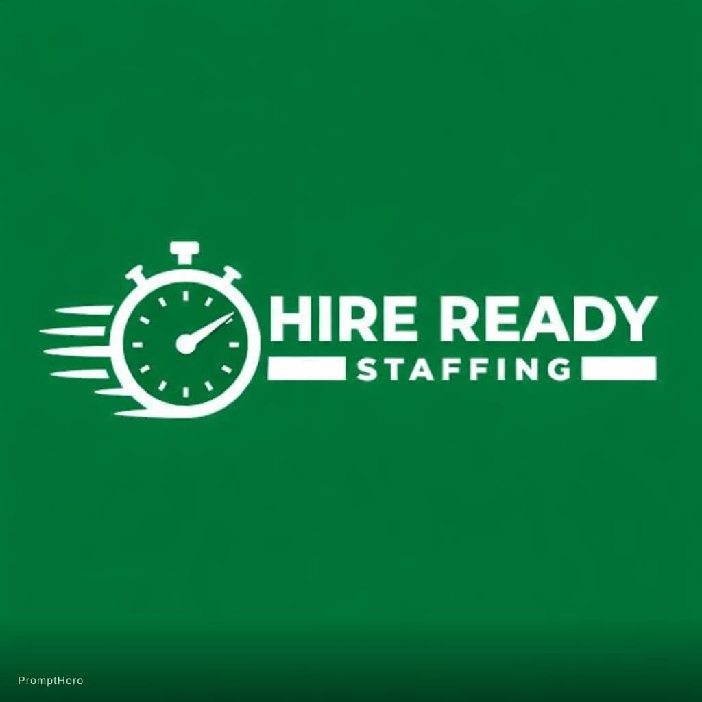 AI generated: please creat a logo using attached coloru scheme, please add a clock or something to show we move qu...